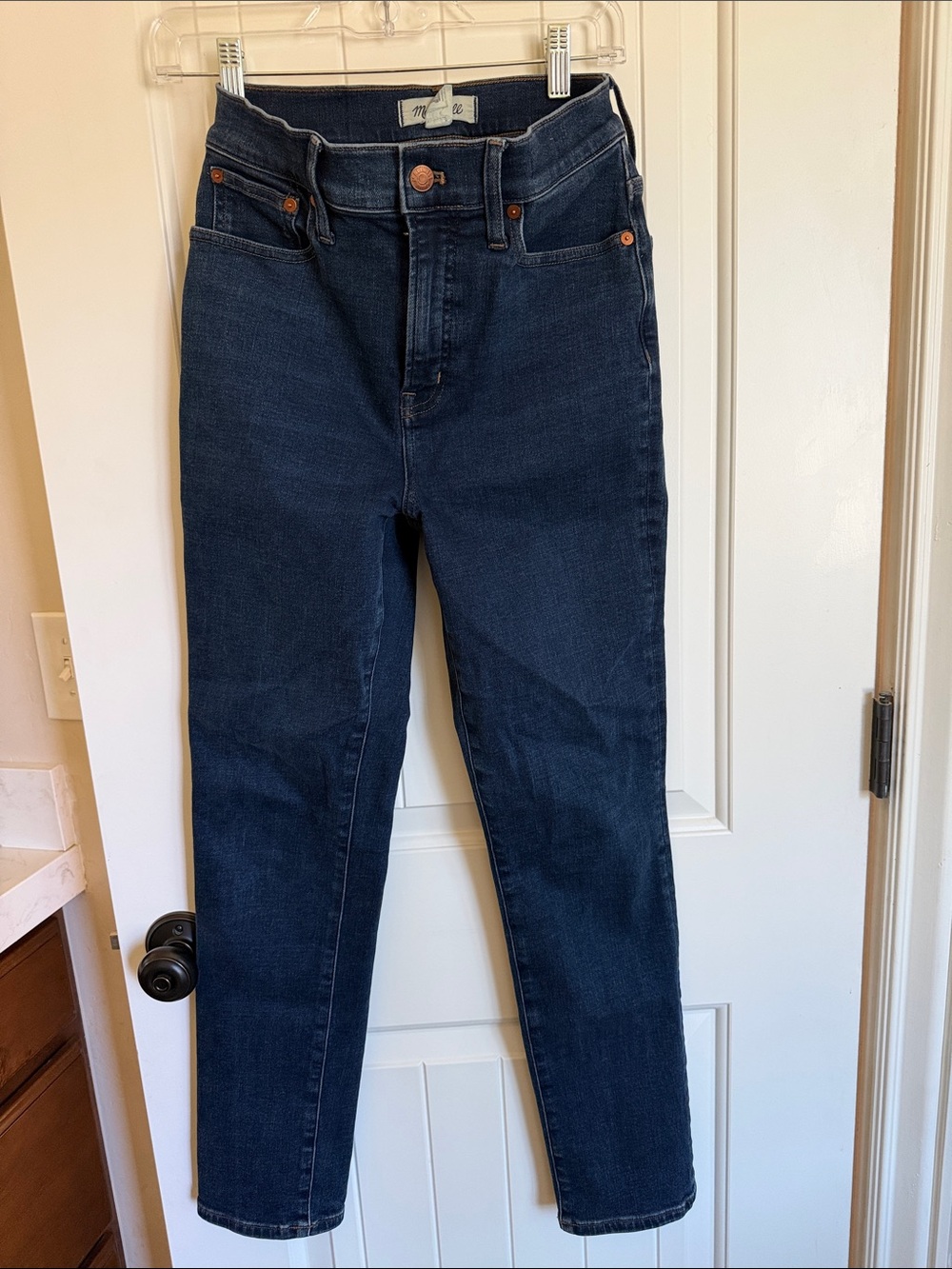 Madewell High-Rise Dark Blue Slim Jeans